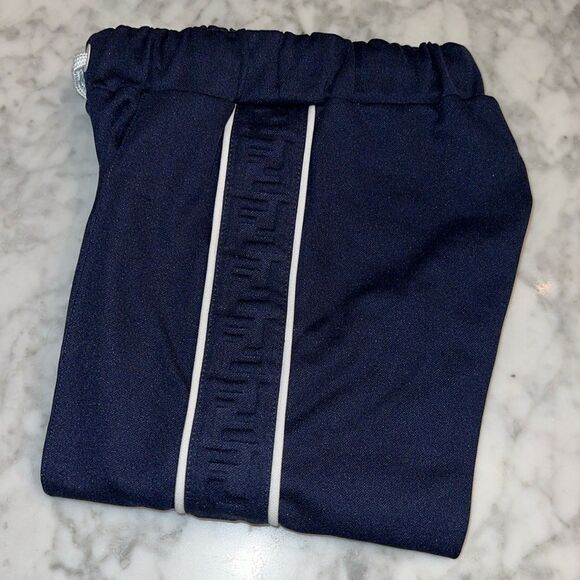 FENDI NAVY LOGO JOGGER 3A - Picture 1 of 12